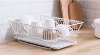 Antique Style White Stainless Steel Wire Basket Kitchen Multi Purpose Stand