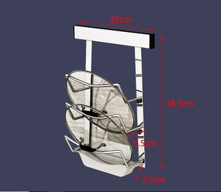 Simple Houseware Kitchen Plate Storage Rack , Wall Mounted Stainless Steel Rack For Dishes